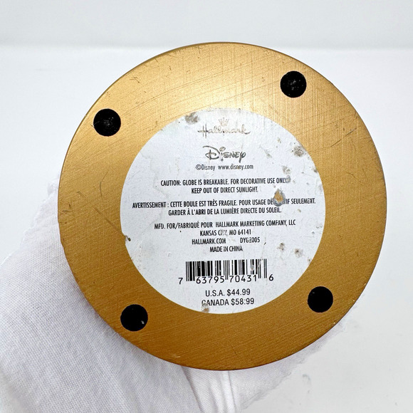 Disney Mickey & Minnie "When My Heart Found You, It Knew" Hallmark Snow Globe - Picture 10 of 12